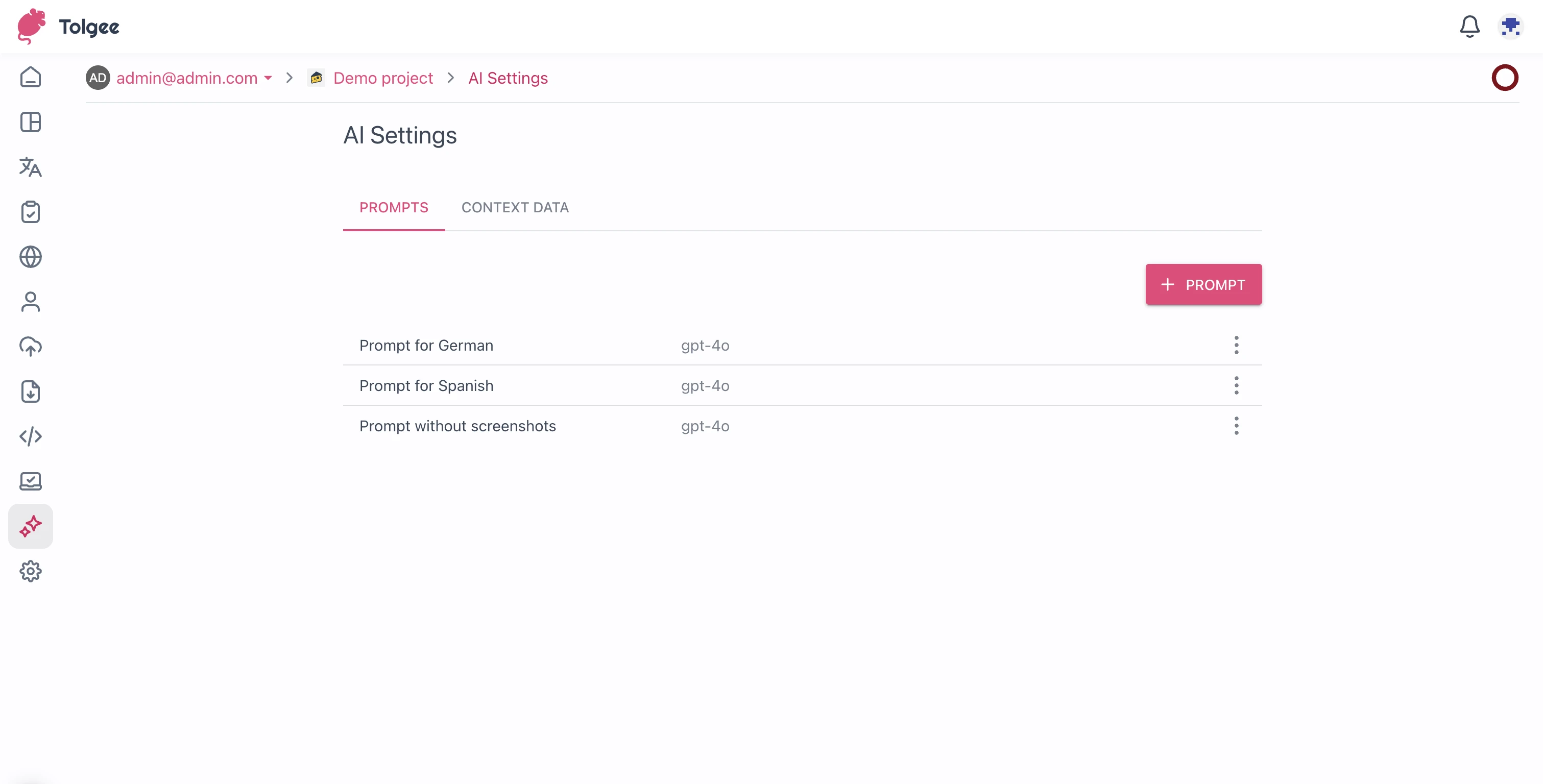 Providing project description